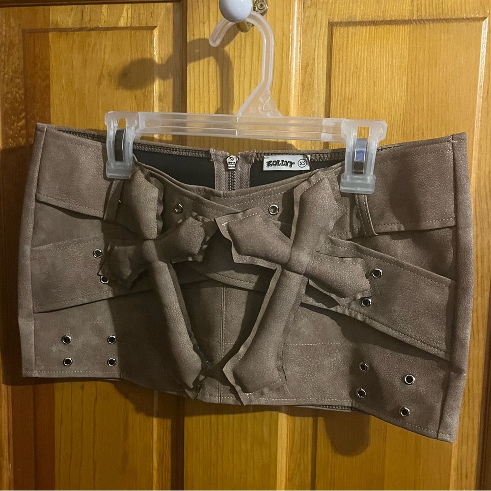 CROSS MINI SKIRT